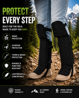 WildGuard.Gear™ – Tactical Leg Gaiters | Animal Bite, Thorn & Cactus Protection
