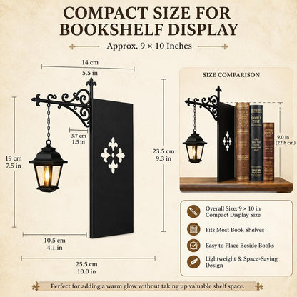 Library Lantern Bookshelf Lamp