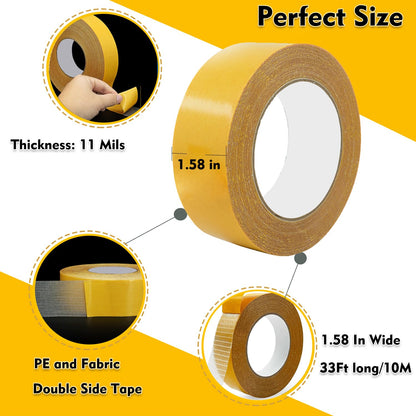 Solvewise™Double Sided Fabric Tape 40mmx10m.