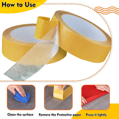 Solvewise™Double Sided Fabric Tape 40mmx10m.