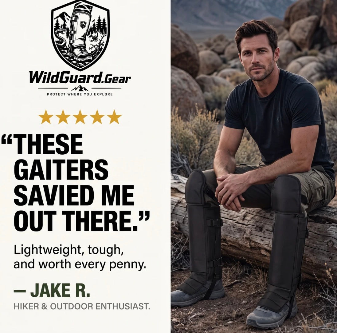 WildGuard.Gear™ – Tactical Leg Gaiters | Animal Bite, Thorn & Cactus Protection