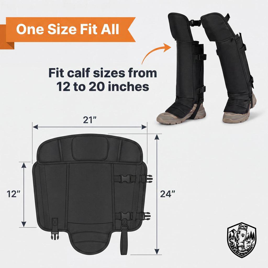 WildGuard.Gear™ – Tactical Leg Gaiters | Animal Bite, Thorn & Cactus Protection