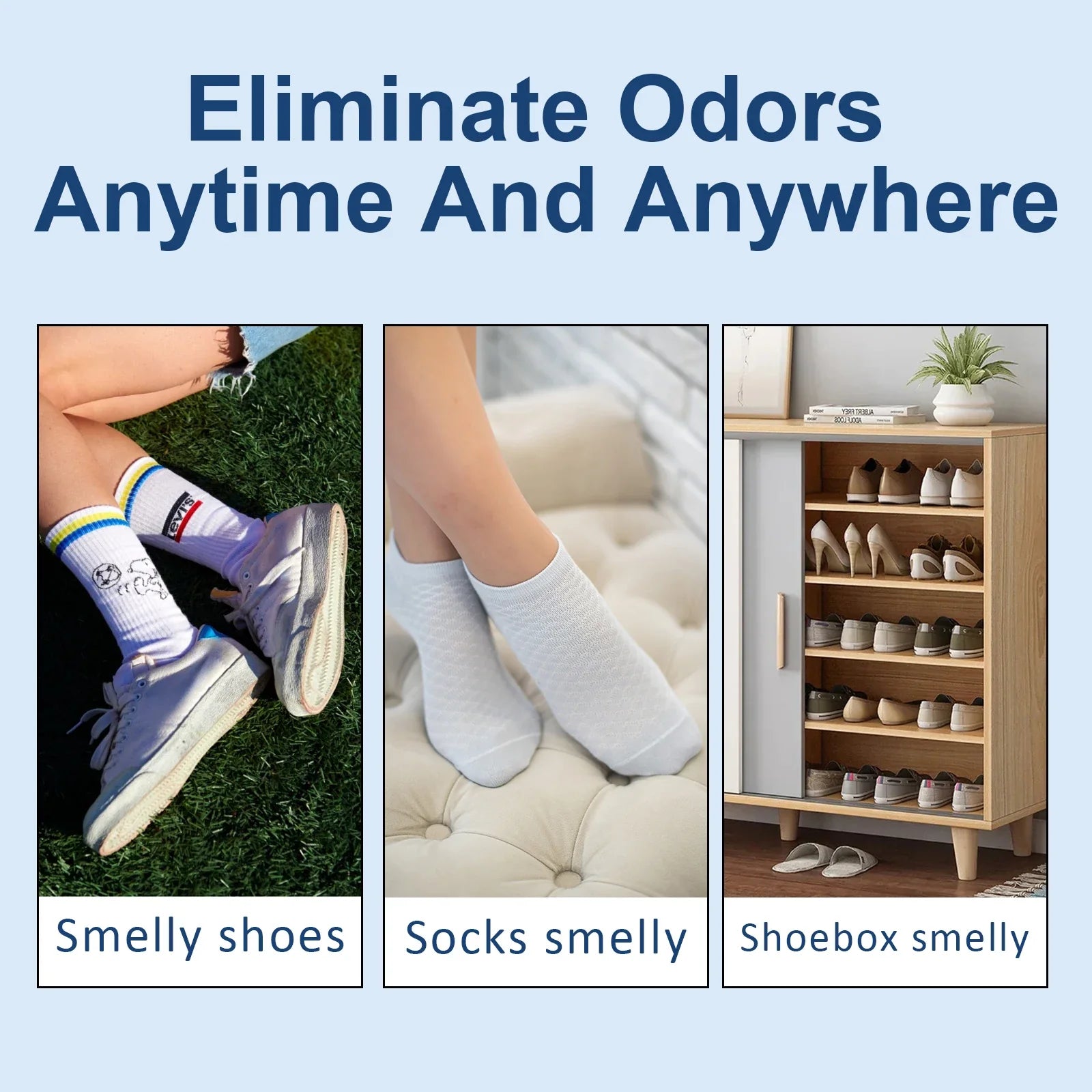 Foot deodorizer spray bottle