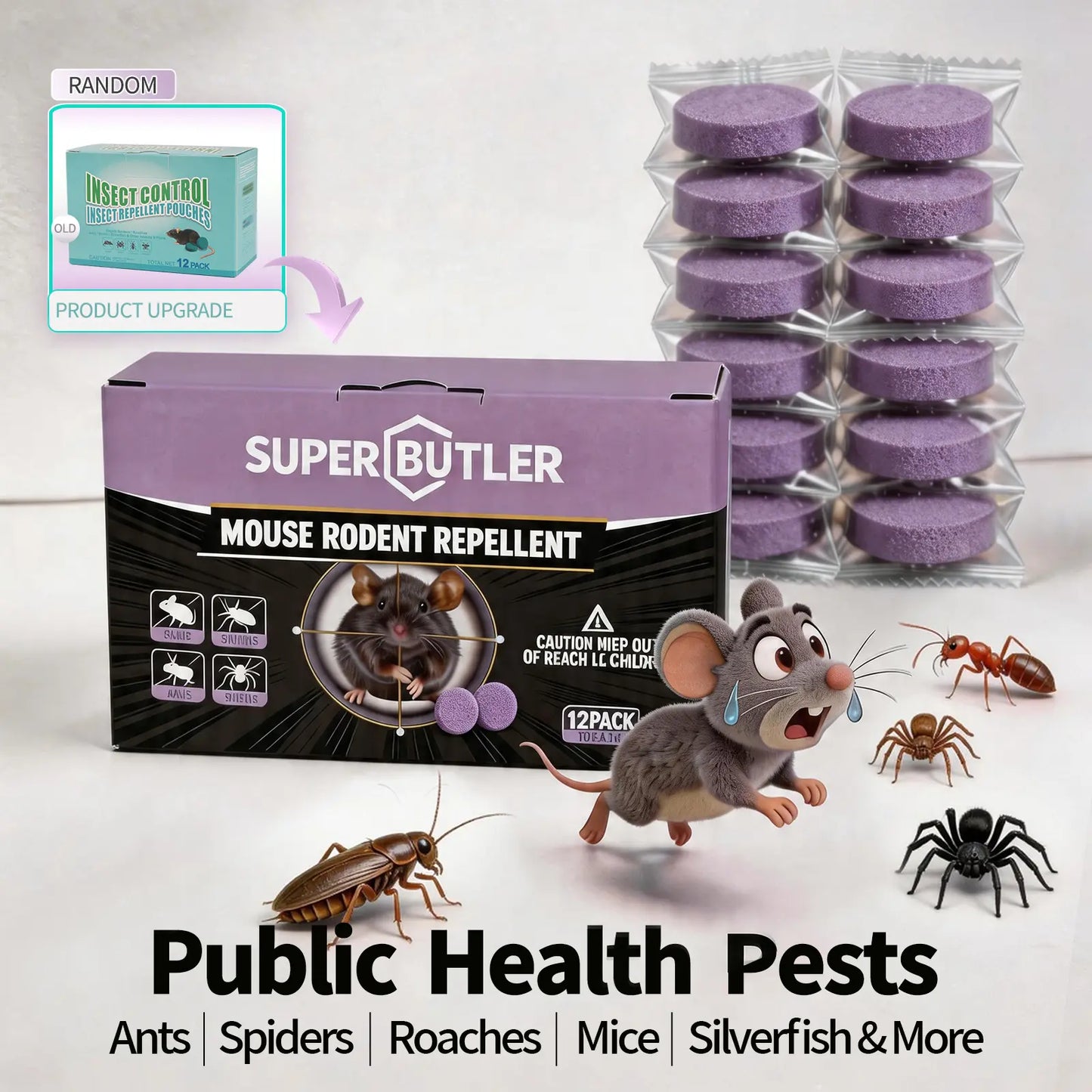 Powerful Professional Rodent Killer - Fast Action Bait for Indoor/Outdoor Control