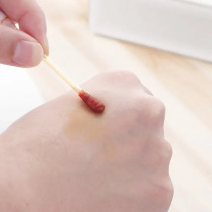 Iodine swab close up