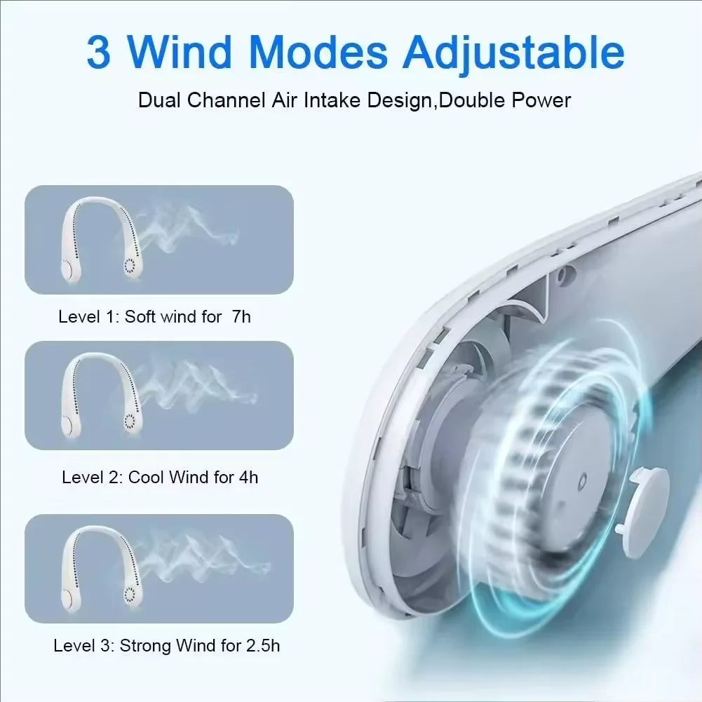 Rechargeable Neck Fan