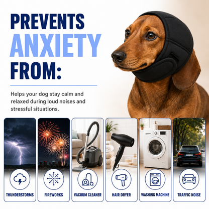 Calming Ear Muffs for Dogs – Noise Anxiety Relief for Loud Events