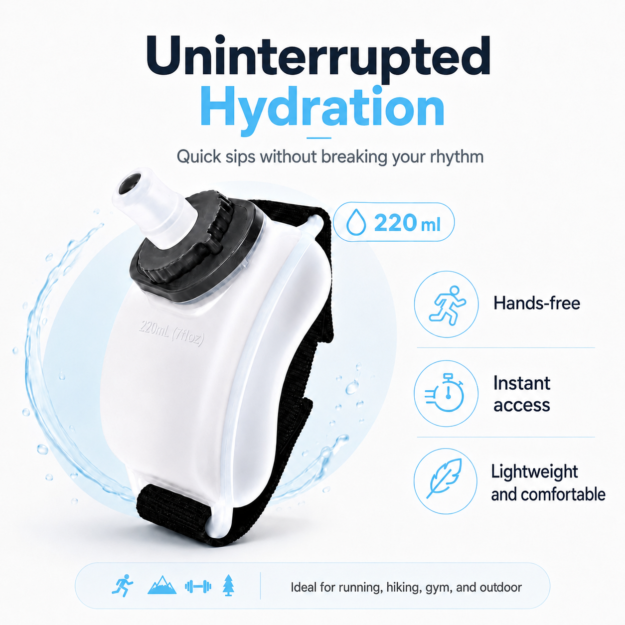 Hands-Free Sports Bottle