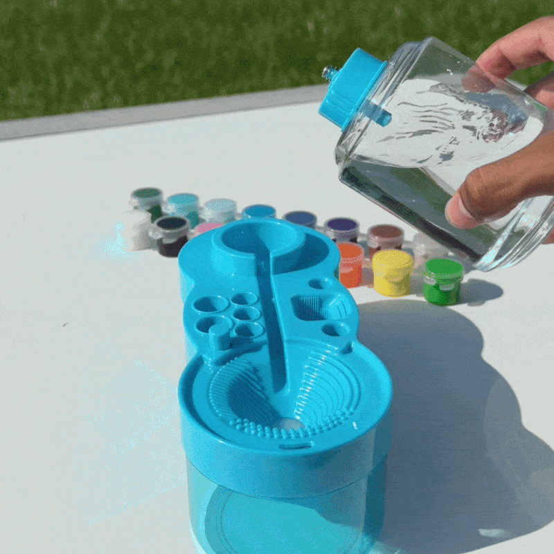 ArtBath All-in-One Kids Painting Station – Built-in Water Tank & Brush Rinser
