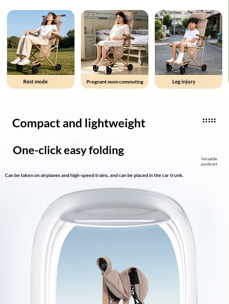 Portable Folding Multifunctional Pushcart For Travel