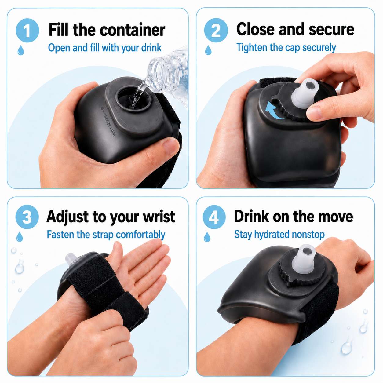 Hands-Free Sports Bottle