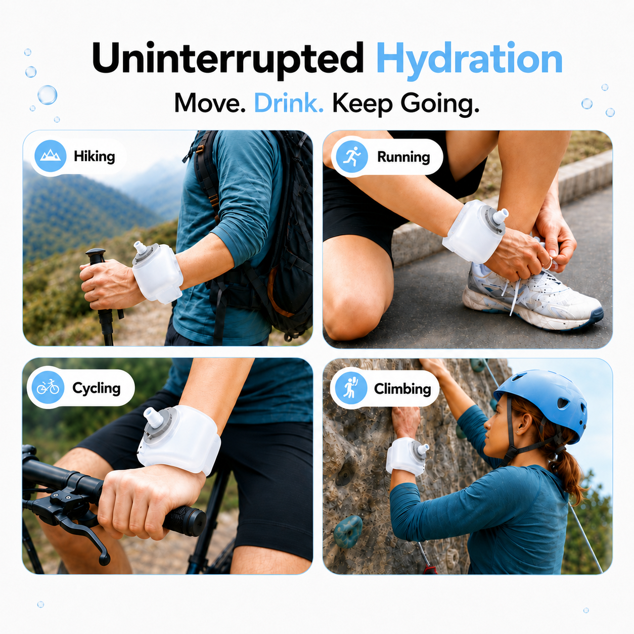 Hands-Free Sports Bottle