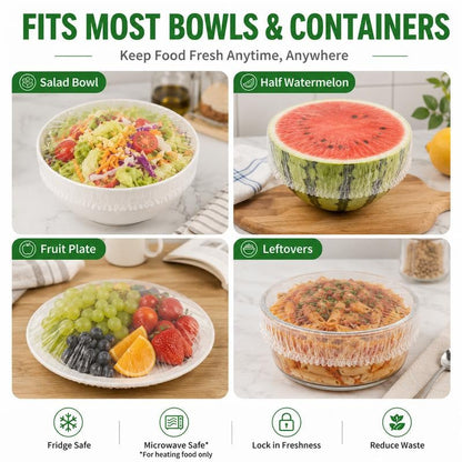 100PCS Disposable Elastic Food Covers